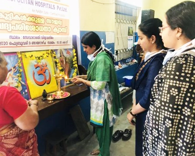Paediatric medical camp at Muttathara Seva Bharathi School