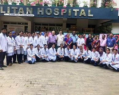 Cancer day Medical camp conducted at Cosmopolitan Hospital premises